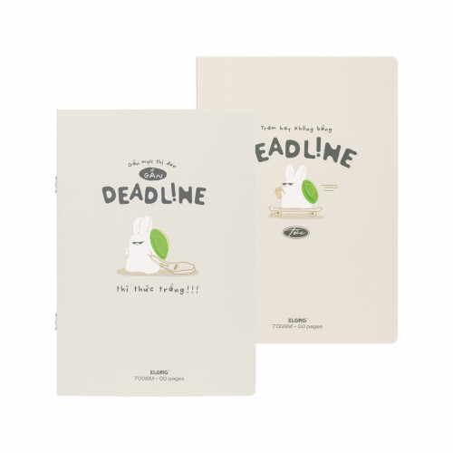 Vở kẻ ngang ghim InviDot Line Deadline B5 80 trang 70/76; MS: 873