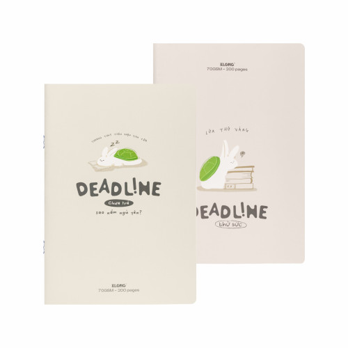 Vở kẻ ngang ghim InviDot Line Deadline B5 200 trang 70/76; MS: 875