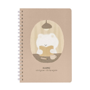 Sổ kẻ ngang lò xo nhựa mềm InviDot Line My Pet Life B6 120 trang 100/76 ; MS: 943