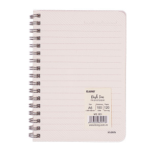 Sổ Dash Line lò xo kép bìa nhựa 2 mặt A6 120 trang 100/76; MS: 951
