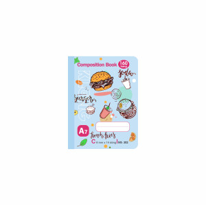 Sổ kẻ ngang may dán gáy Composition Book A7 160 trang 58/92; MS 302