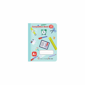 Sổ kẻ ngang may dán gáy Composition Book A7 160 trang 58/92; MS 302