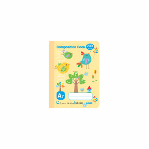 Sổ kẻ ngang may dán gáy Composition Book A7 200 trang 58/92; MS 303