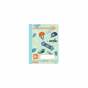 Sổ kẻ ngang may dán gáy Composition Book A7 200 trang 58/92; MS 303