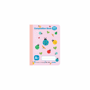 Sổ kẻ ngang may dán gáy Composition Book A7 200 trang 58/92; MS 303