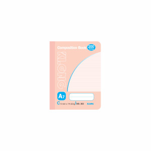 Sổ kẻ ngang may dán gáy Composition Book A7 200 trang 58/92; MS 303