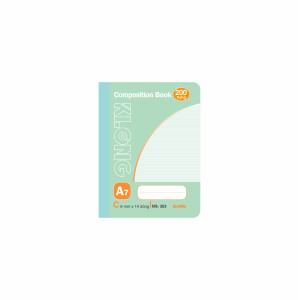 Sổ kẻ ngang may dán gáy Composition Book A7 200 trang 58/92; MS 303