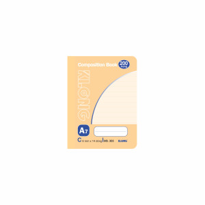 Sổ kẻ ngang may dán gáy Composition Book A7 200 trang 58/92; MS 303