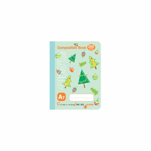 Sổ kẻ ngang may dán gáy Composition Book A7 200 trang 58/92; MS 303