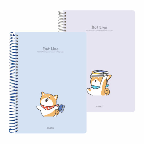 Sổ Dot Line lò xo đơn A4 300 trang 100/76; MS: 599
