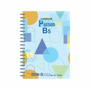 Sổ  kẻ ngang lò xo kép B5 200 trang 70/76; MS: 942