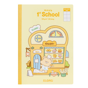 Vở 4 ô ly 1st School My Little Town B5¯ 80 trang 100/92; MS: 019