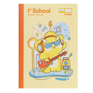 Vở 5 ô ly 1st School Little Dino B5¯ 48 trang 100/92 ; MS: 021