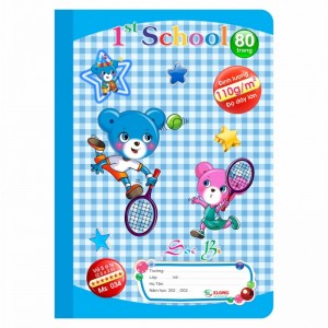 Vở 5 ô ly 1st School B5¯ 80 trang 110/92; MS: 034