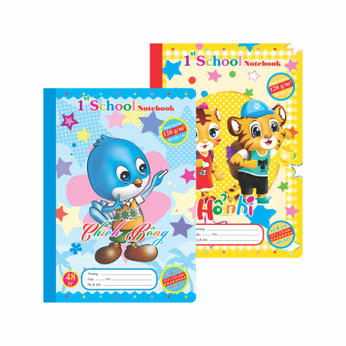 Vở 4 ô ly 1st School B5¯ 48 trang 120/92; MS: 037