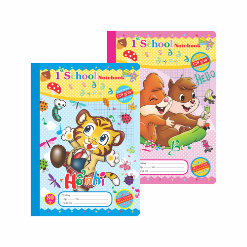 Vở 4 ô ly 1st School B5¯ 80 trang 120/92; MS: 038