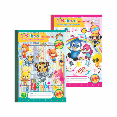 Vở 4 ô ly 1st School B5¯ 48 trang 120/76; MS: 039