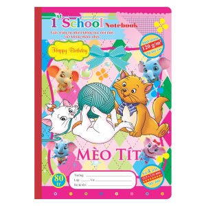 Vở 4 ô ly 1st School B5¯ 80 trang 120/76; MS: 040