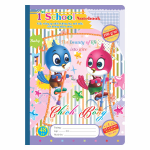 Vở 4 ô ly 1st School B5¯ 48 trang 100/76; MS: 055