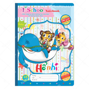 Vở 4 ô ly 1st School B5¯ 48 trang 100/76; MS: 055