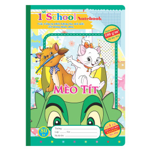Vở 4 ô ly 1st School B5¯ 80 trang 100/76; MS: 056