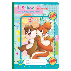 Vở 4 ô ly 1st School B5¯ 80 trang 100/76; MS: 056
