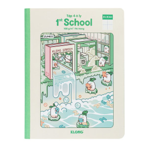 Tập học sinh 4 ô ly 1st School Tili A5 lỡ 96 trang 100/76; MS: 087