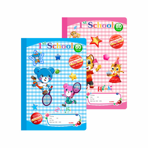 Vở 5 ô ly 1st School B5¯ 80 trang 110/92; MS: 034