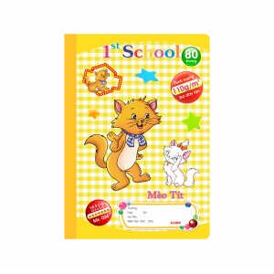 Vở 5 ô ly 1st School B5¯ 80 trang 110/92; MS: 034
