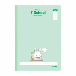 Sổ 4 ô ly may dán gáy 1st School A4 120 trang 100/76; MS: 063