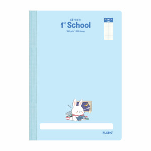 Sổ 4 ô ly may dán gáy 1st School A4 200 trang 100/76; MS: 064