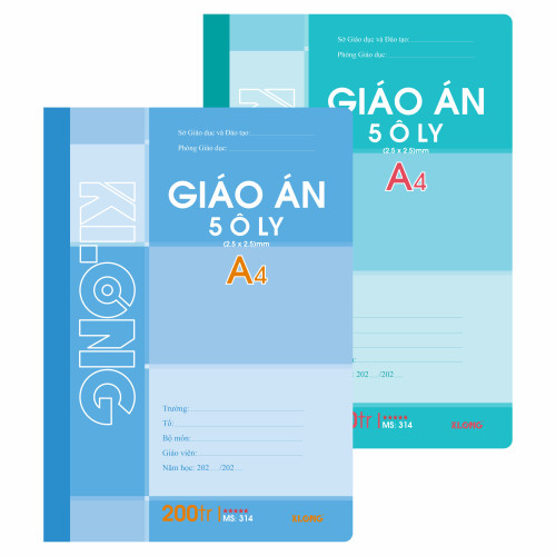 Sổ giáo án 5 ô ly A4 200 trang 70/92; MS: 314T5
