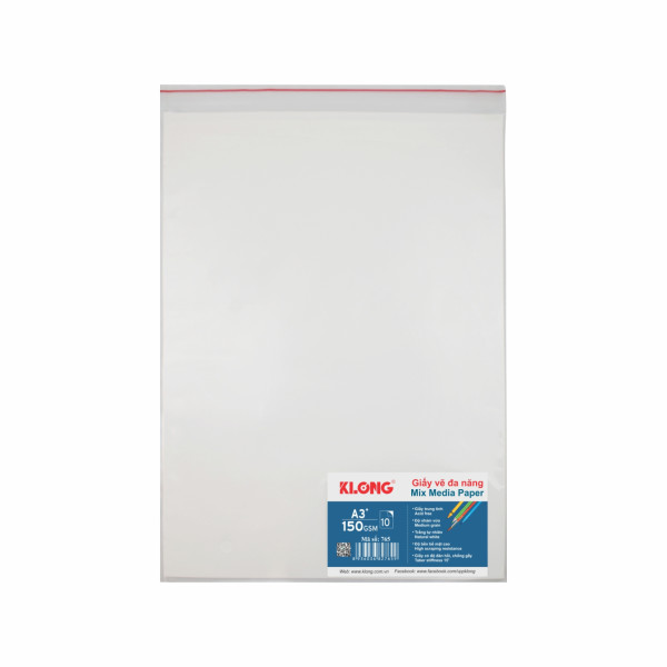 Giấy vẽ đa năng cao cấp A3+ 10 tờ 150 g/m²; MS: 765