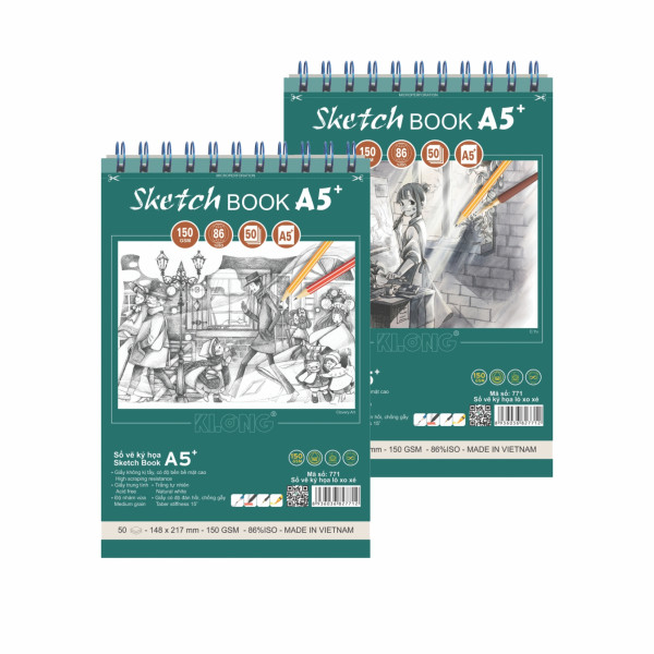 Sổ vẽ đa năng cao cấp A5+ 50 tờ 150 g/m²; MS: 771