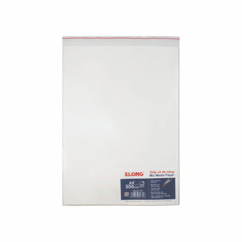 Giấy vẽ màu nước cao cấp A4+ 20 tờ 300 g/m²; MS: 779