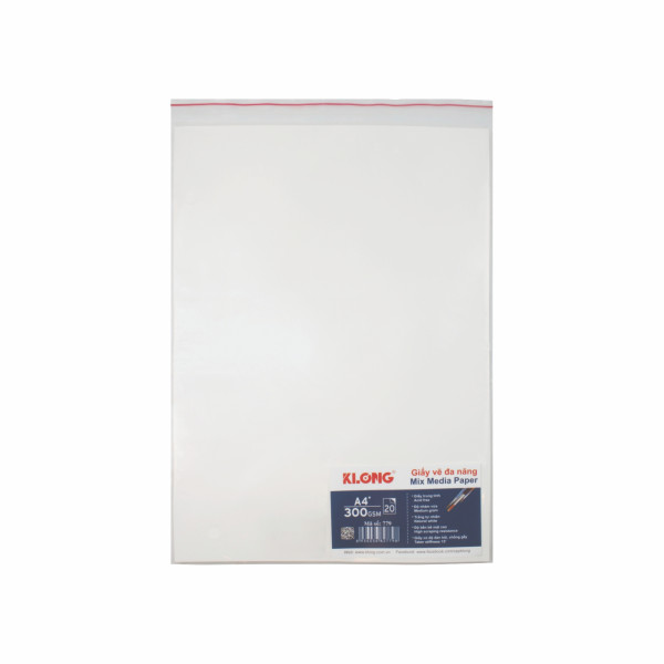 Giấy vẽ màu nước cao cấp A4+ 20 tờ 300 g/m²; MS: 779
