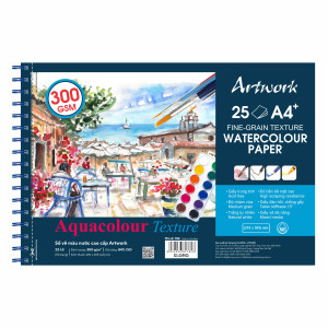 Sổ vẽ màu nước cao cấp A4+ 25 tờ 300 g/m²; MS: 782