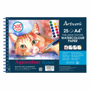 Sổ vẽ màu nước cao cấp A4+ 25 tờ 300 g/m²; MS: 782